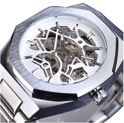 Mechanical Automatic Watch - Men's Luxury Self-Winding Leather Timepiece
