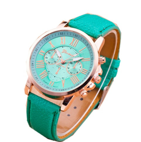 Couples Watches Set - Retro Geneva Quartz Watch for Men & Women | Matching Pair