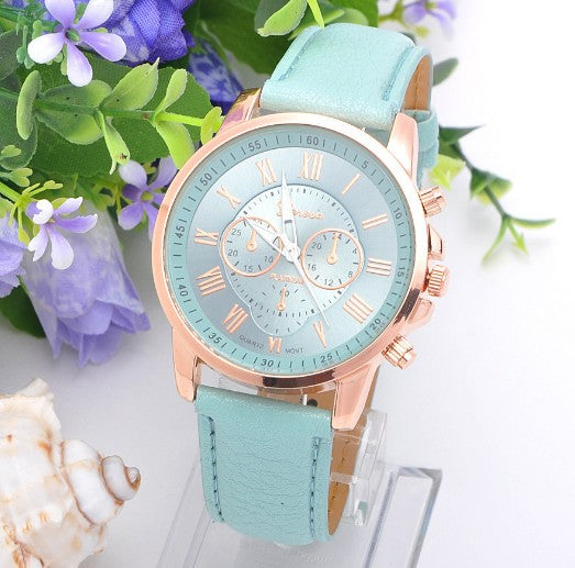 Couples Watches Set - Retro Geneva Quartz Watch for Men & Women | Matching Pair