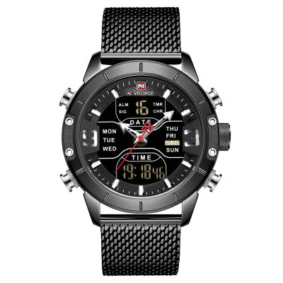 Dual Display Quartz Sports Watch – Electronic Men's Timepiece
