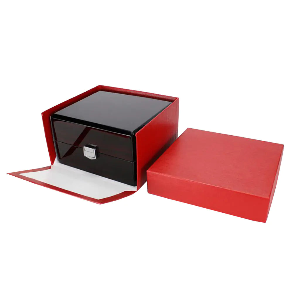 Custom High-Gloss Wooden Jewelry and Watch Box