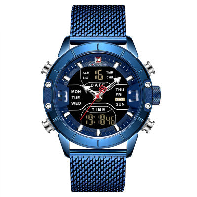 Dual Display Quartz Sports Watch – Electronic Men's Timepiece