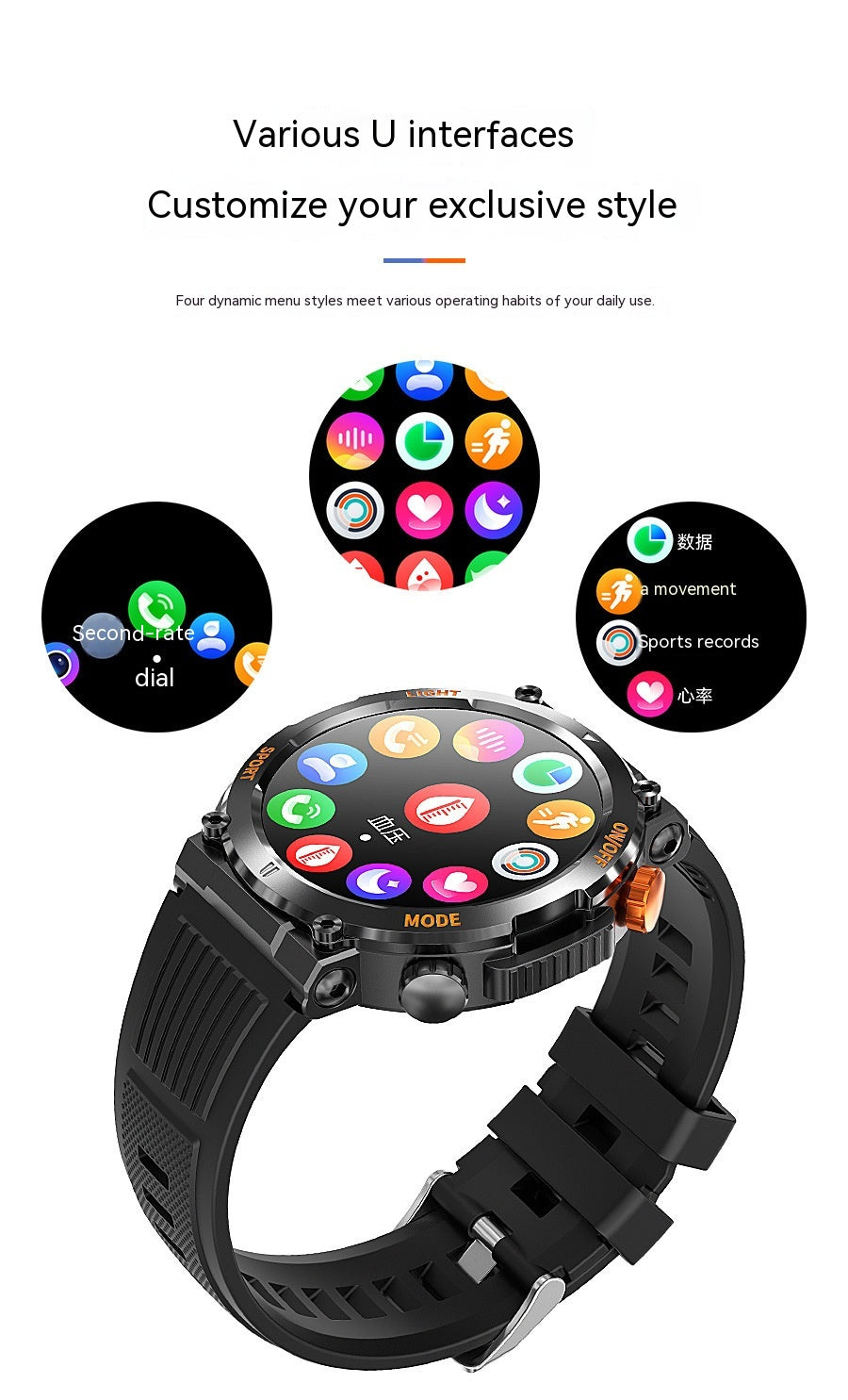 Chronova Fashion Personality Sport Smart Watch
