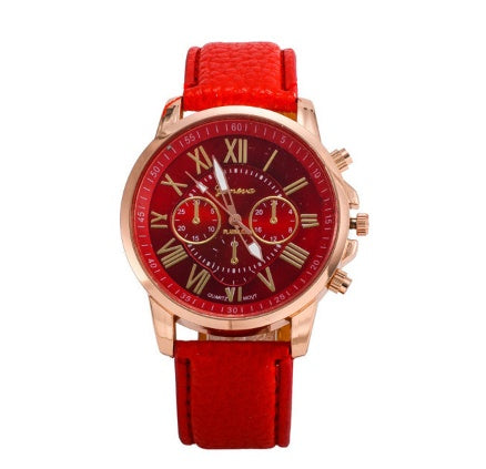 Couples Watches Set - Retro Geneva Quartz Watch for Men & Women | Matching Pair
