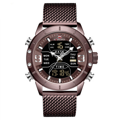 Dual Display Quartz Sports Watch – Electronic Men's Timepiece