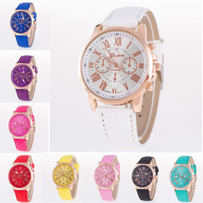 Couples Watches Set - Retro Geneva Quartz Watch for Men & Women | Matching Pair