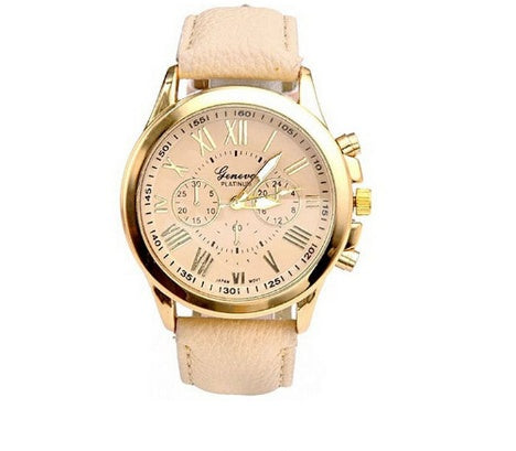 Couples Watches Set - Retro Geneva Quartz Watch for Men & Women | Matching Pair