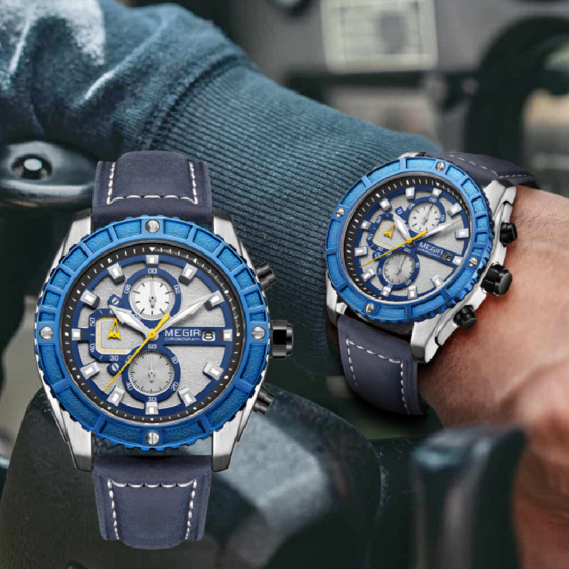 Men's Fashion Sports Watch – Quartz Calendar Timepiece