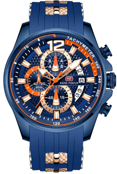 Large Dial Waterproof Luminous Men's Watch - ChronovaOfficial