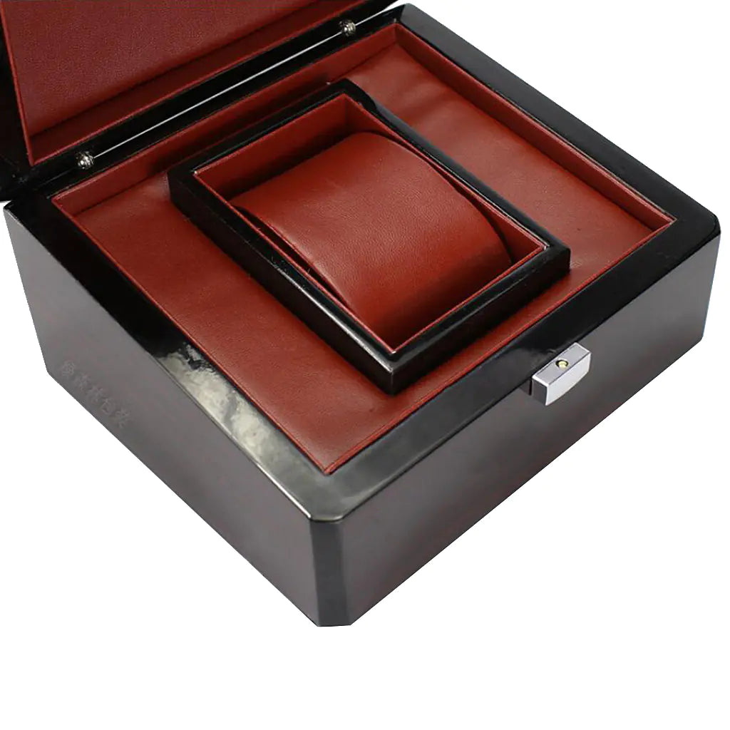 Custom High-Gloss Wooden Jewelry and Watch Box