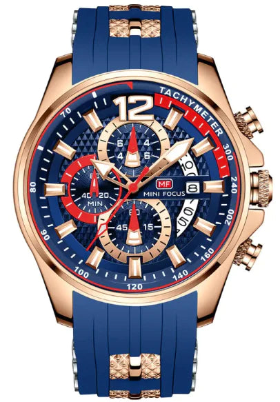 Large Dial Waterproof Luminous Men's Watch - ChronovaOfficial